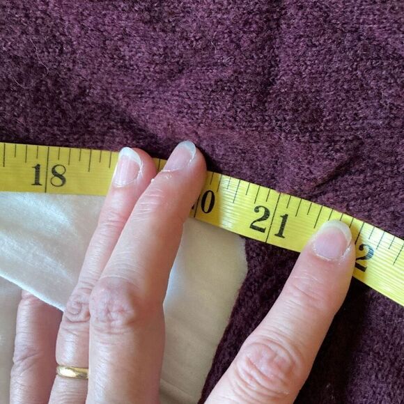 Halogen Burgundy Turtleneck Wool Blend Sweater Size Small (M1)‎ - Picture 7 of 10